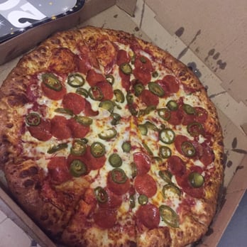 Pizza x Two - Extra large pepperoni with jalapeños - Pizza Near Me - Long Beach, California Pizza x Two - Extra large pepperoni with jalapeños - Pizza Near Me - Long Beach, California