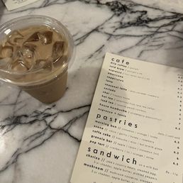 Miso caramel rosemary latte Miso caramel rosemary latte