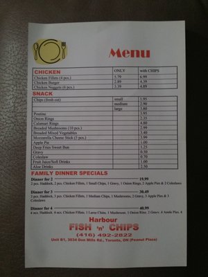 Menu photo 5 Harbour Fish and Chips North York, ON Menu photo 5 Harbour Fish and Chips North York, ON