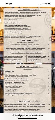 Tradycja Polish Fusion Cuisine by null