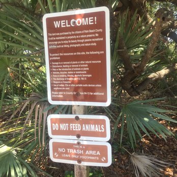 Rosemary Scrub Natural Area - welcome signs - Parks Near Me - Boynton Beach, Florida