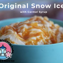 Waterfall Blossom Cafe - Original Milk Flavor Snow Ice with Carmel Syrup