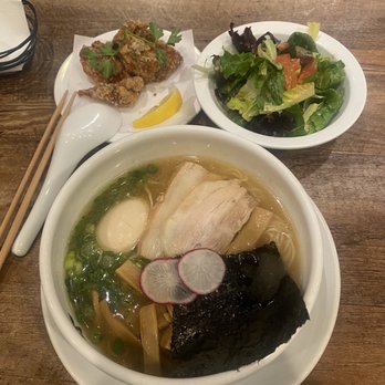 Ramen ARASHI - Signature Ramen Josui with karaage chicken and salad - Ramen Near Me - Fremont, California Ramen ARASHI - Signature Ramen Josui with karaage chicken and salad - Ramen Near Me - Fremont, California