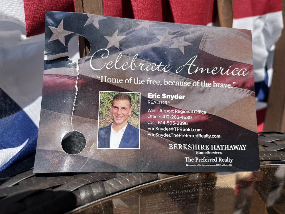 ERIC SNYDER BERKSHIRE HATHAWAY Updated August 2024 1005 Beaver Grade Rd, Moon Township