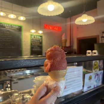 Ted and Wally's - Cherry apple cider sorbet - Ice Cream & Frozen Yogurt Near Me - Omaha, Nebraska Ted and Wally's - Cherry apple cider sorbet - Ice Cream & Frozen Yogurt Near Me - Omaha, Nebraska