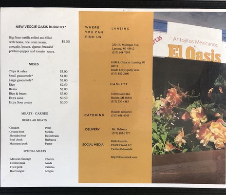 Menu photo 2 El Oasis Lansing, MI