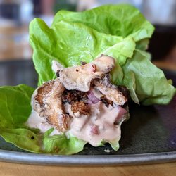 Machete - Lettuce Wrap. $7. Mushroom, pine nut, crouton.