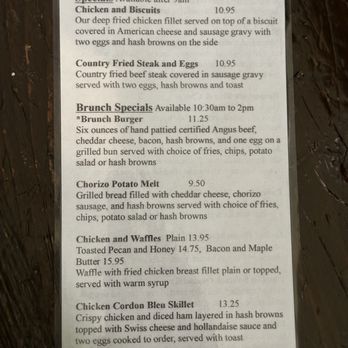 Cafe Holiday - Specials Menu - Cafes Near Me - Woodruff, Wisconsin