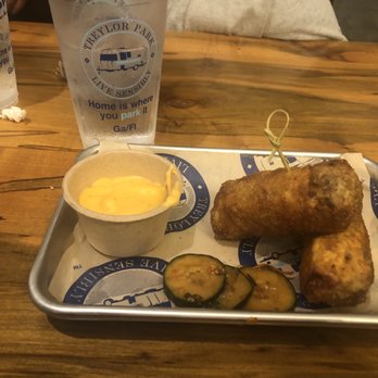 Treylor Park - Cheesesteak Egg Rolls - New American Near Me - Savannah, Georgia Treylor Park - Cheesesteak Egg Rolls - New American Near Me - Savannah, Georgia