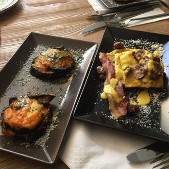 Italian Tapas - Eggplant parmigiana and seafood risotto - Tapas/Small Plates Near Me - Florence, FI