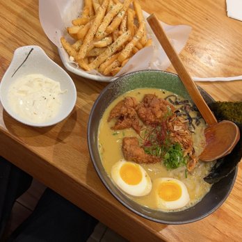 Daifuku Ramen - Karaage Curry Ramen Parmesan Truffle Fries Plate - Ramen Near Me - Chicago, Illinois