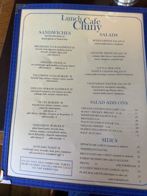 Menu photo 1 Cafe Cluny New York, NY