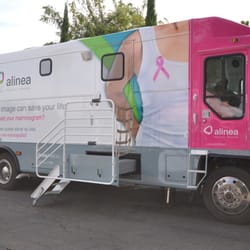 Alinea Medical Imaging - Mobile Mammography Coach with beautiful interior