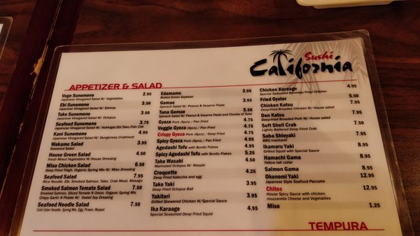 Menu photo 8 Sushi California Vancouver, BC Menu photo 8 Sushi California Vancouver, BC