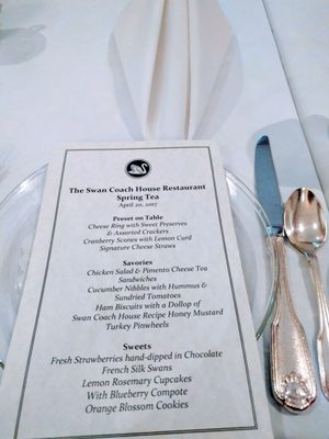 Menu photo 8 Swan Coach House Atlanta, GA