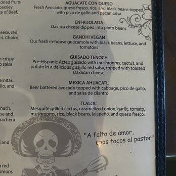 La Santisima - Vegetarian menu - Mexican Near Me - Phoenix, Arizona