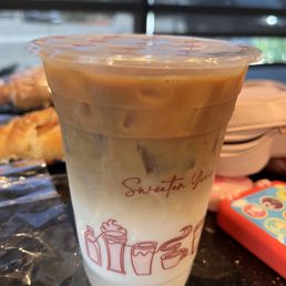 Iced Taro Lavender Latte Iced Taro Lavender Latte
