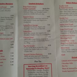 Grampy's - Menu