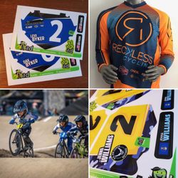 Applehead Design - BMX Jerseys and Number plate inserts