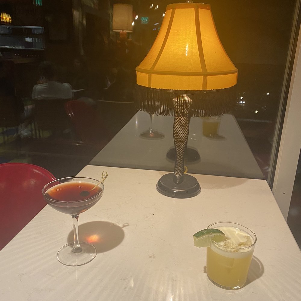 Manhattan and passion fruit margarita Manhattan and passion fruit margarita