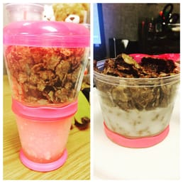 Only 4.99 for their cereal to go container!