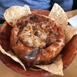 Sitting Bull - Steak chili bread bowl