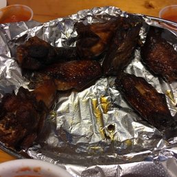 Chicken wings kinda dark and still not crispy Chicken wings kinda dark and still not crispy
