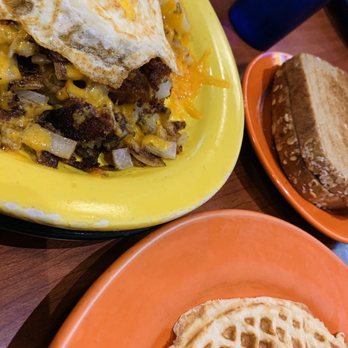 Sam's No 3 - The Trailblazer with Eggs & Toast + Old Fashioned Waffle - Breakfast & Brunch Near Me - Denver, Colorado