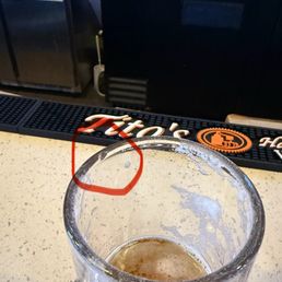 Chip in glass that was served by the Bit¢h bartender- Chip in glass that was served by the Bit¢h bartender-