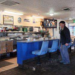 Jay's Cafe - View from our table towards kitchen and front counter (7/23/23)