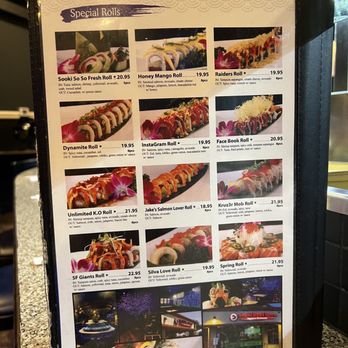 Sushi Boat Town - 8/26/23 Menu - Japanese Near Me - San Jose, California