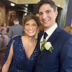 St Demetrios Greek Orthodox - Groom and mom at a beautiful church.