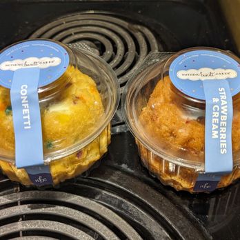 Nothing Bundt Cakes - L-R: Confetti Bundtlet, no Frosting, $6. Strawberries & Cream Bundtlet, no Frosting, $6 - Bakeries Near Me - West Covina, California Nothing Bundt Cakes - L-R: Confetti Bundtlet, no Frosting, $6. Strawberries & Cream Bundtlet, no Frosting, $6 - Bakeries Near Me - West Covina, California