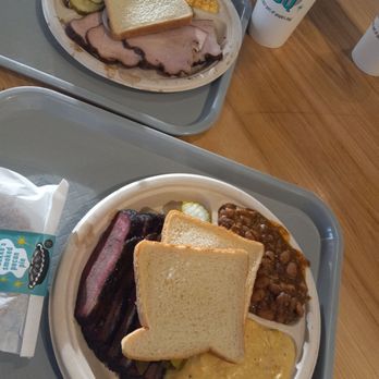 Little Miss BBQ - Smoked Turkey with Coleslaw and Mac n cheese, and Brisket with Beans and Grits. The jalapeno cheddar grits were the best part! - Barbeque Near Me - Phoenix, Arizona Little Miss BBQ - Smoked Turkey with Coleslaw and Mac n cheese, and Brisket with Beans and Grits. The jalapeno cheddar grits were the best part! - Barbeque Near Me - Phoenix, Arizona