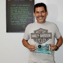 Castle Health and Wellness Chiropractic - Patient of the Month. He is dedicated to his health and we love having him be part of our chiro family