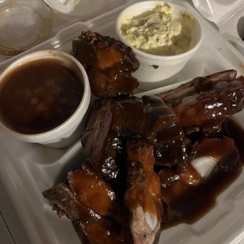 Fat Man's BBQ - Another view of small Ray's Rib Tips (Dinner) - Barbeque Near Me - Indianapolis, Indiana