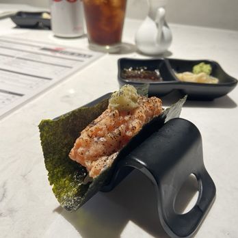 The Bar - Hand Rolls by Seabutter  - Salmon Truffle - Sushi Bars Near Me - El Segundo, California