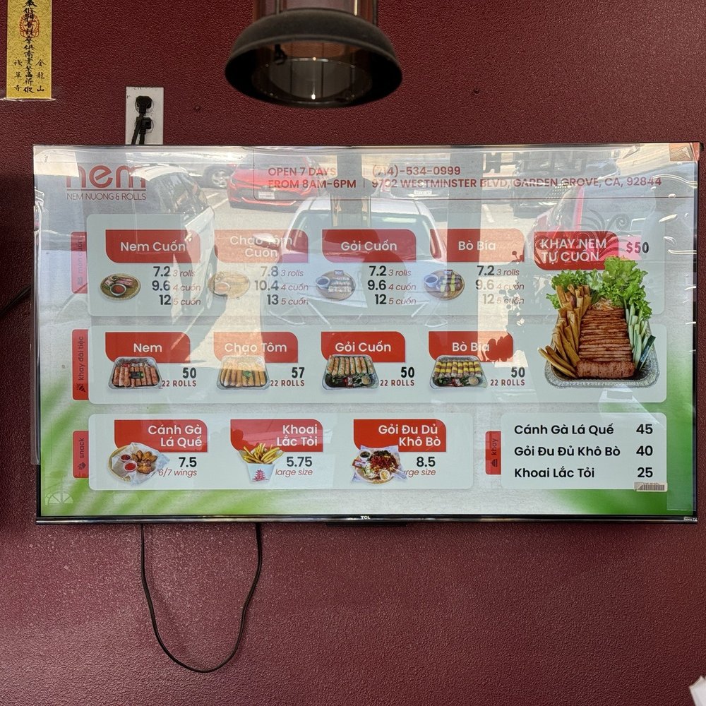 NEM - Menu - Vietnamese Near Me - Garden Grove, California NEM - Menu - Vietnamese Near Me - Garden Grove, California