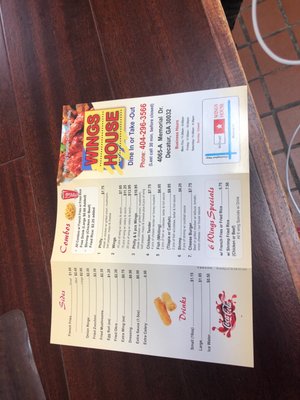 Menu photo 6 Wings House Decatur, GA Menu photo 6 Wings House Decatur, GA