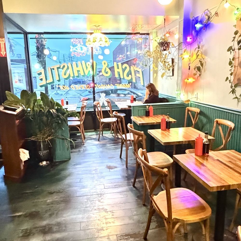 Inside of the fish & whistle