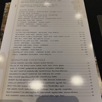 Grassroots Kitchen & Tap - menu - New American Near Me - Scottsdale, Arizona Grassroots Kitchen & Tap - menu - New American Near Me - Scottsdale, Arizona