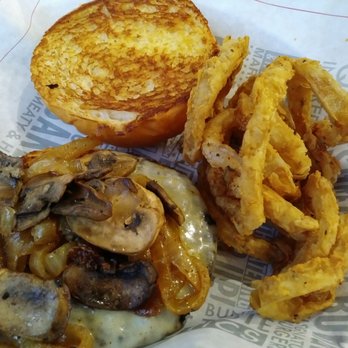 Fuddruckers - Swiss melt before condiments. Yum. - Burgers Near Me - Albuquerque, New Mexico