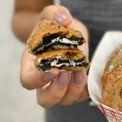 Savannah Food Truck Festival - Fried Oreos dark shark tacos