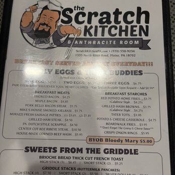 The Scratch Kitchen & Anthracite Room - Menu - Breakfast & Brunch Near Me - Plains, Pennsylvania The Scratch Kitchen & Anthracite Room - Menu - Breakfast & Brunch Near Me - Plains, Pennsylvania