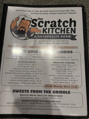 Menu photo 2 The Scratch Kitchen & Anthracite Room Plains, PA Menu photo 2 The Scratch Kitchen & Anthracite Room Plains, PA