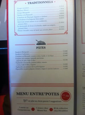 Menu photo 4 L'Entrepôt Verviers, WLG Menu photo 4 L'Entrepôt Verviers, WLG