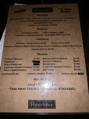 Menu photo 2 Hornobar San Isidro, C