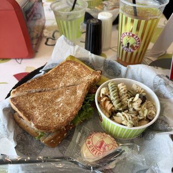 Chicken Salad Chick - Turkey Club with Pasta Salad - Chicken Shop Near Me - Cornelius, North Carolina Chicken Salad Chick - Turkey Club with Pasta Salad - Chicken Shop Near Me - Cornelius, North Carolina