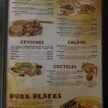 Corona's ll Authentic Mexican Restaurant - Seafood plates, ceviches, caldos, cócteles and pork plates 02/2025 - Mexican Near Me - Brockport, New York