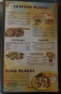 Menu photo 1 Corona's ll Authentic Mexican Restaurant Brockport, NY
